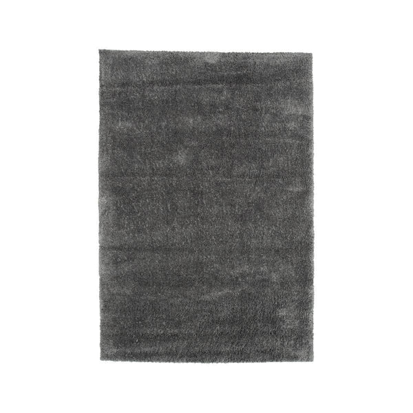 Walter Pluto Dark Grey Rectangular Carpet | 340x240 cm Soft Polyester Area Rug