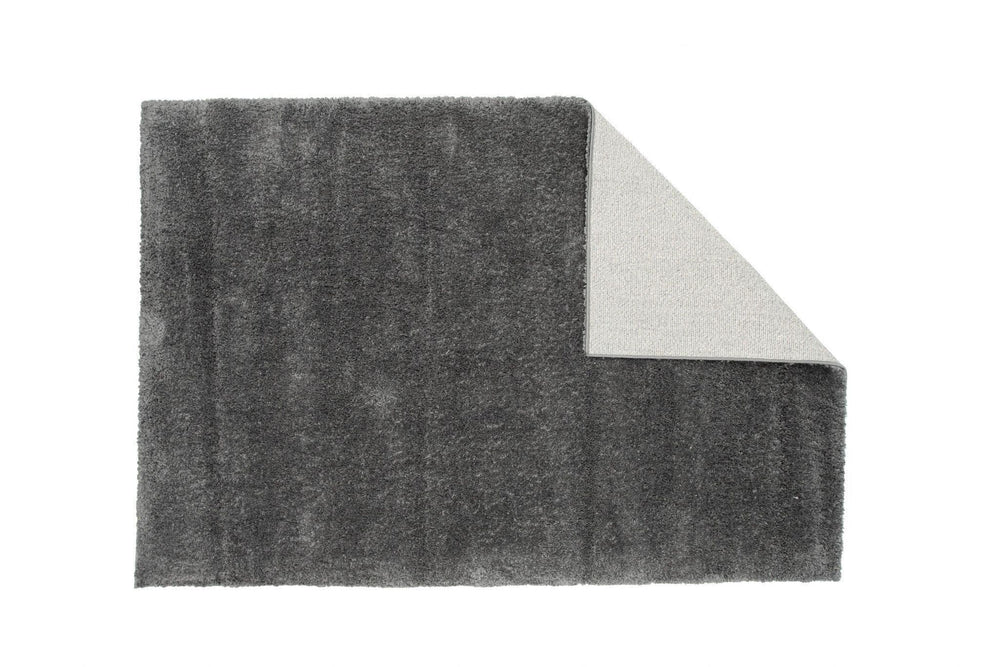 Walter Pluto Dark Grey Rectangular Carpet | 340x240 cm Soft Polyester Area Rug