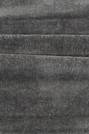 Walter Pluto Dark Grey Rectangular Carpet | 340x240 cm Soft Polyester Area Rug