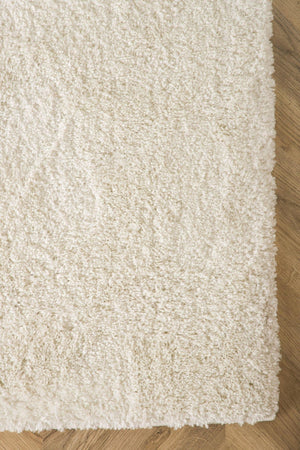 Walter Pluto White Rectangular Carpet | 340x240 cm Soft Polyester Area Rug