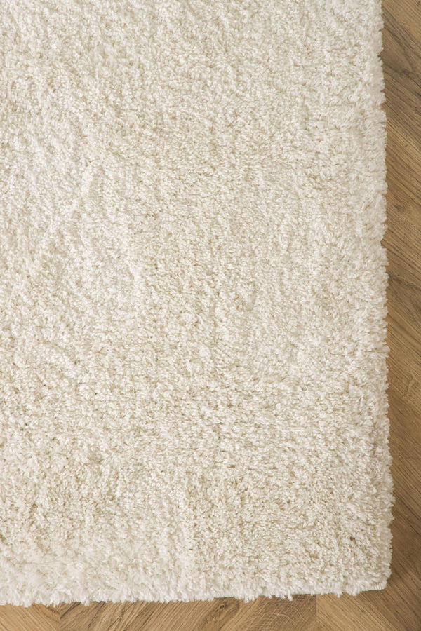 Walter Pluto White Rectangular Carpet | 340x240 cm Soft Polyester Area Rug