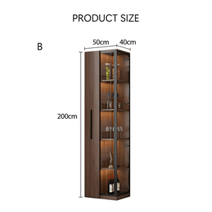 Wavecrest Wooden Cocktail Bar Cabinet with Glass Doors & Storage Shelves | Modern Walnut Finish Home Bar Unit for Living Room, Dining Area & Entertainment Spaces - Sleek Furniture