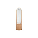 Weilai Concept Full - Length Mirror Storage Wardrobe with Integrated Shelving – Modern Freestanding Bedroom Cabinet (Green & Ash Finish) - Sleek Furniture