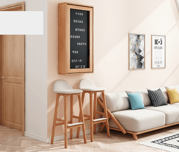 Weilai J51 Wooden Bar Table with Modern Design, Compact High Dining Table for Kitchen, Breakfast Area, Home Bar and Café Use - Sleek Furniture