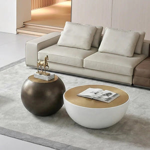 Y7 fiberglass coffee table set with no assembly required