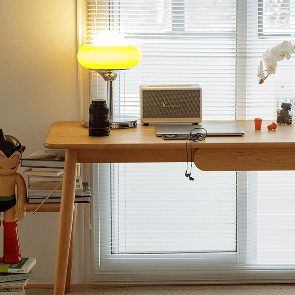 Y72 Oak Office Desk – Contemporary Wooden Study & Work Desk in Cherry Wood, White Oak & Walnut Finishes - Sleek Furniture