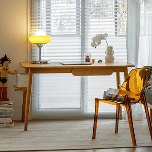 Y72 Oak Office Desk – Contemporary Wooden Study & Work Desk in Cherry Wood, White Oak & Walnut Finishes - Sleek Furniture