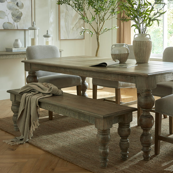 Rutland Collection Rectangular Dining Table | Modern British Design, Handcrafted Wooden Dining Table with Durable Finish, 200cm - My Store