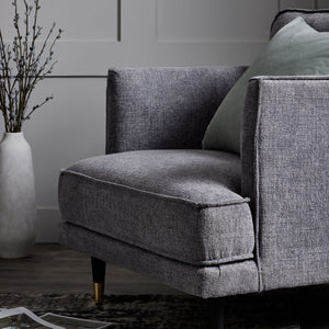 Hampton Grey Large Armchair – Plush Fabric Accent Chair for Stylish Interiors - My Store