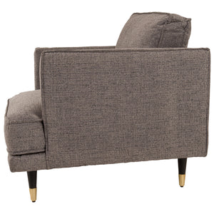 Richmond Grey Large Armchair | Modern Fabric Accent Chair with Curved Arms - My Store