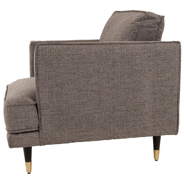 Richmond Grey Large Armchair | Modern Fabric Accent Chair with Curved Arms - My Store